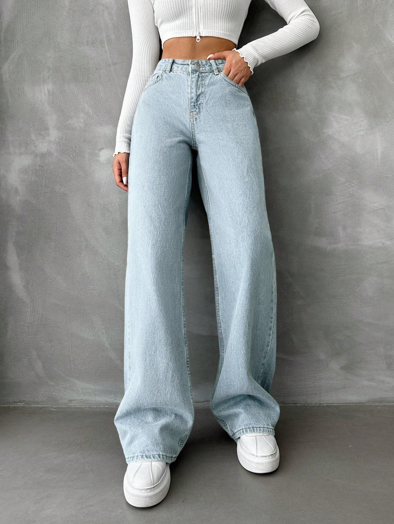 NIEBIESKIE SPODNIE JEANS