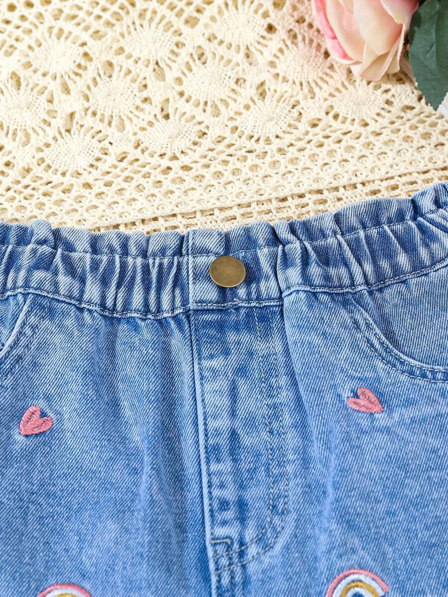 spodenki jeans haft 