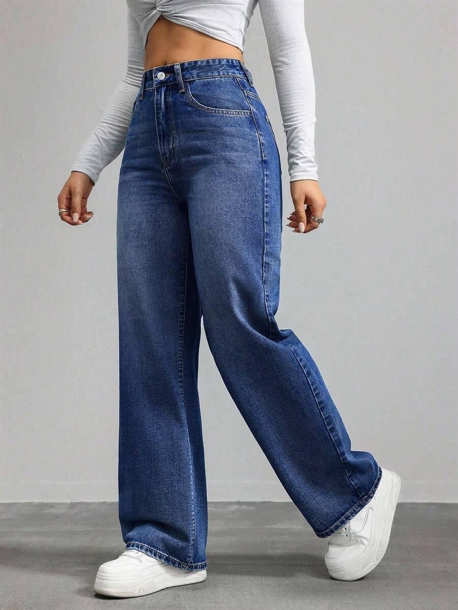 NIEBIESKIE SPODNIE JEANS