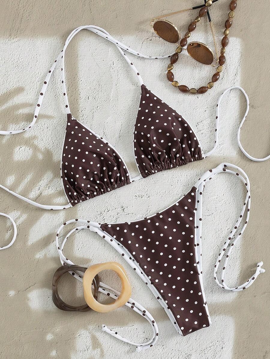 KOMPLET BIKINI WZÓR GROSZKI