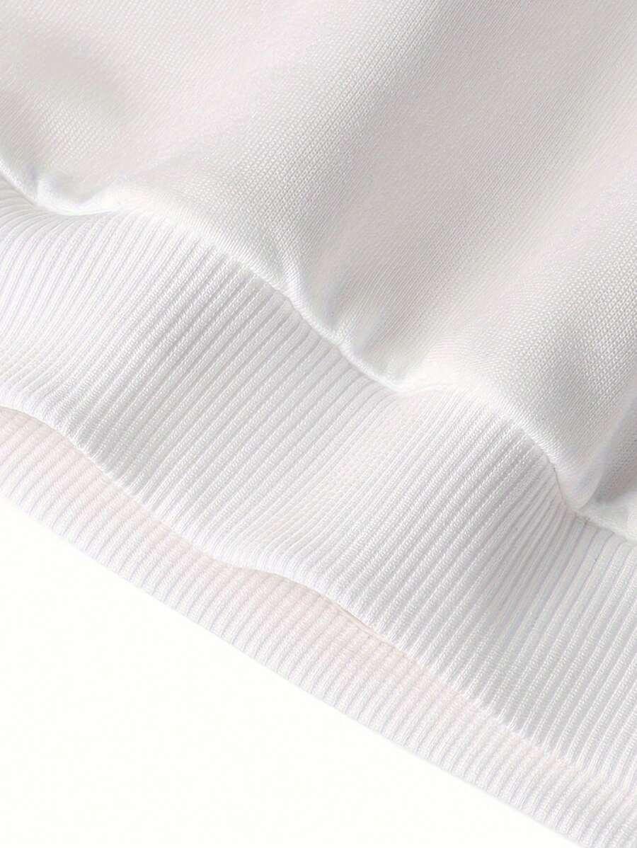 BIAŁA BLUZA NADRUK