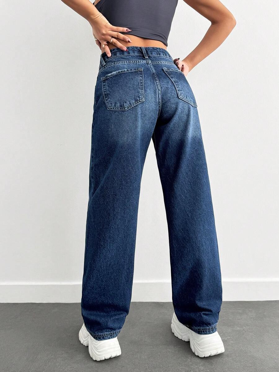 SPODNIE PROSTA NOGAWKA jeans
