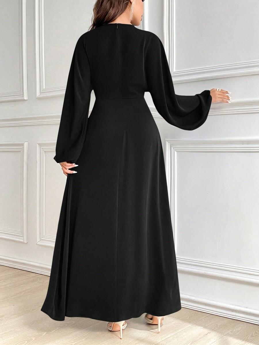 CZARNA SUKIENKA MAXI
