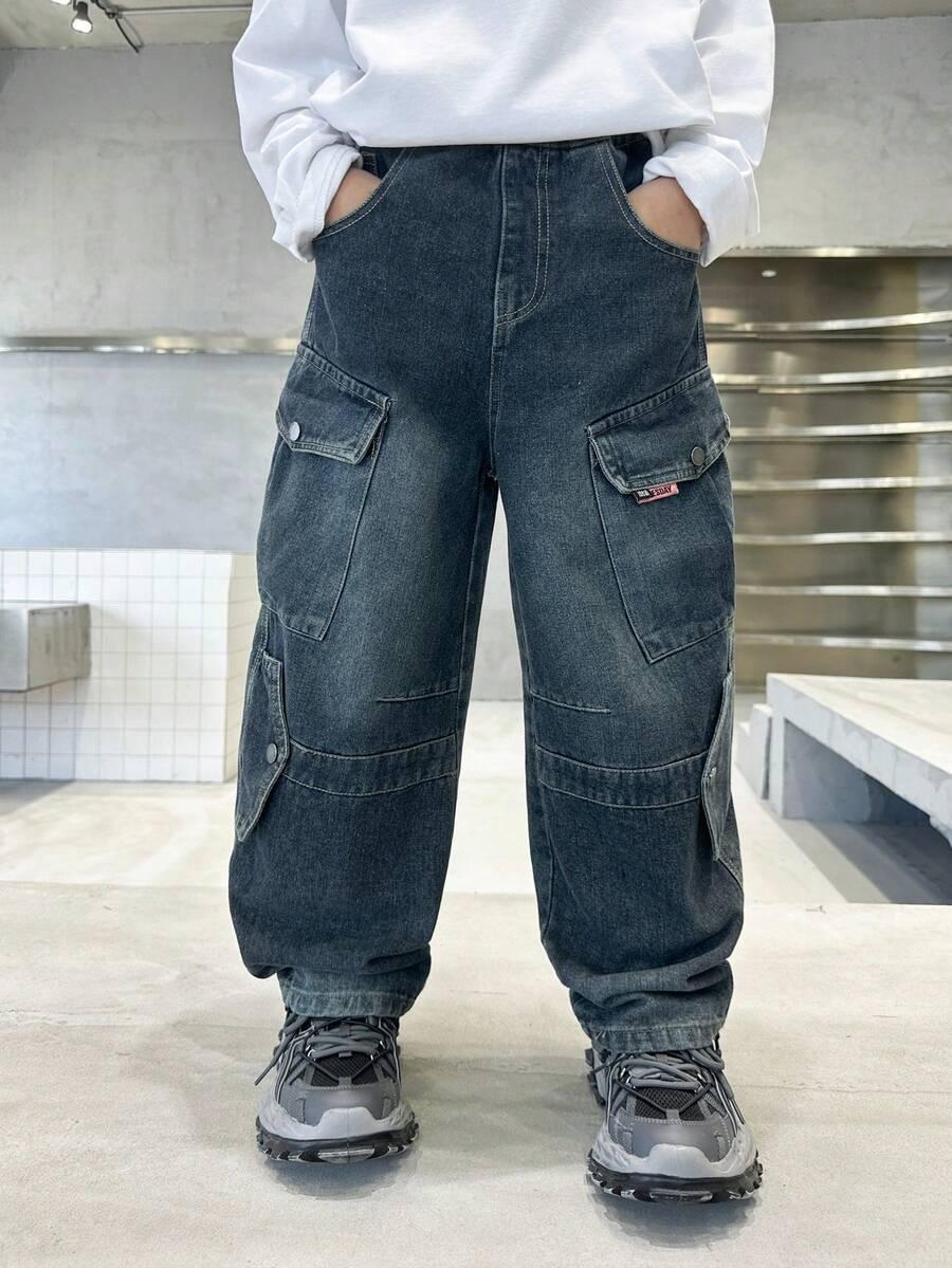 SPODNIE JEANS KIESZENIE