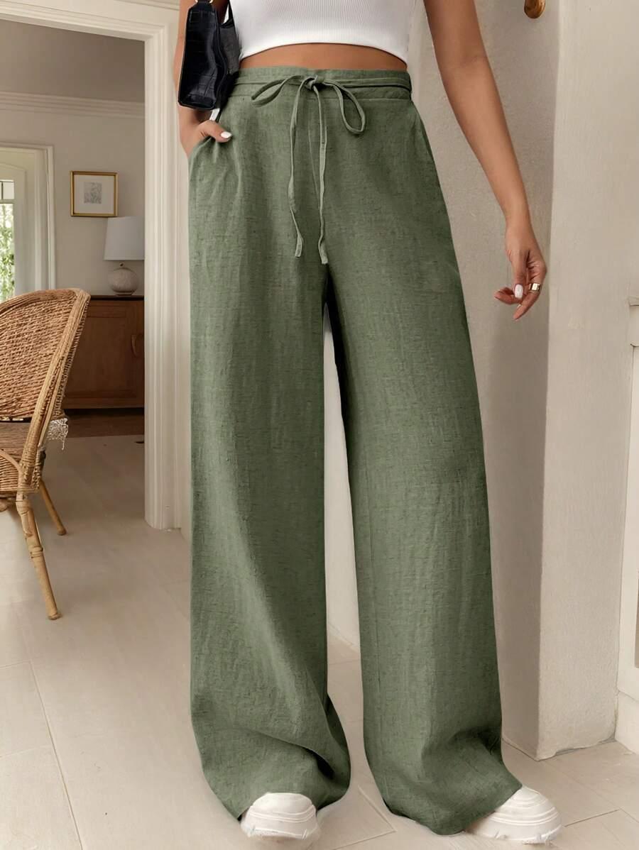 zielone spodnie casual