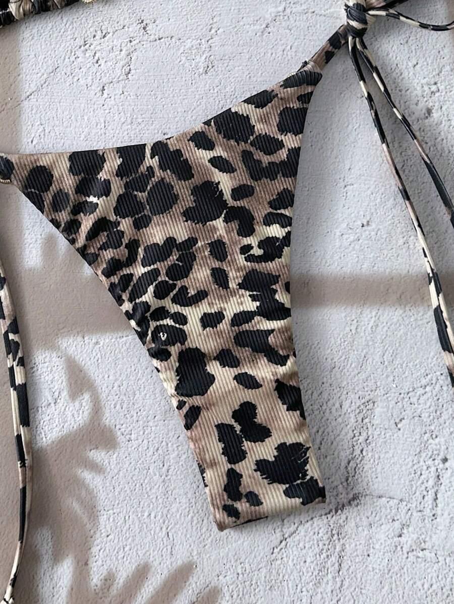 góra od bikini animal print