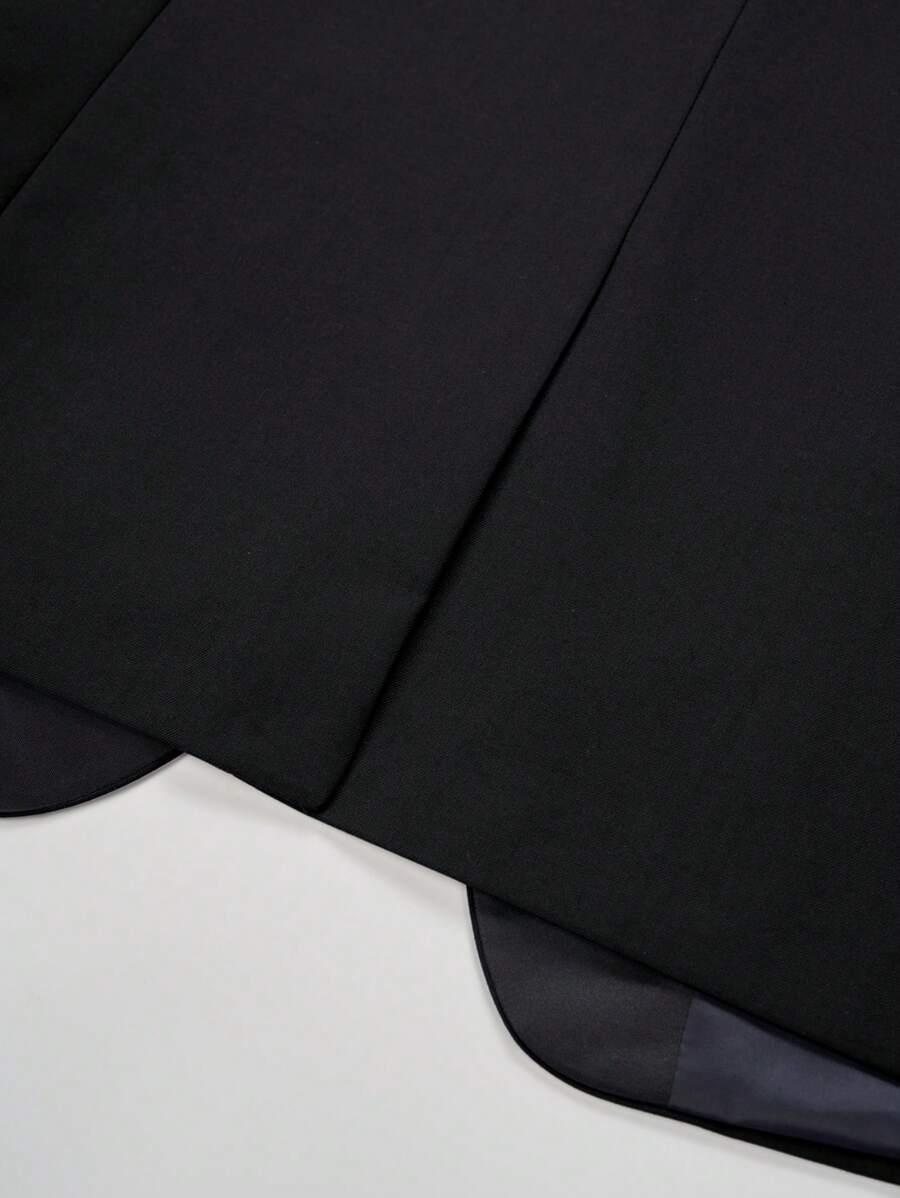 CZARNE ELEGANCKIE SPODNIE