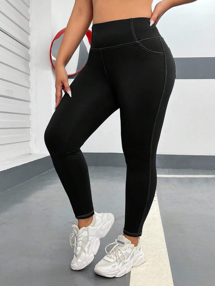 czarne legginsy wysoki stan 