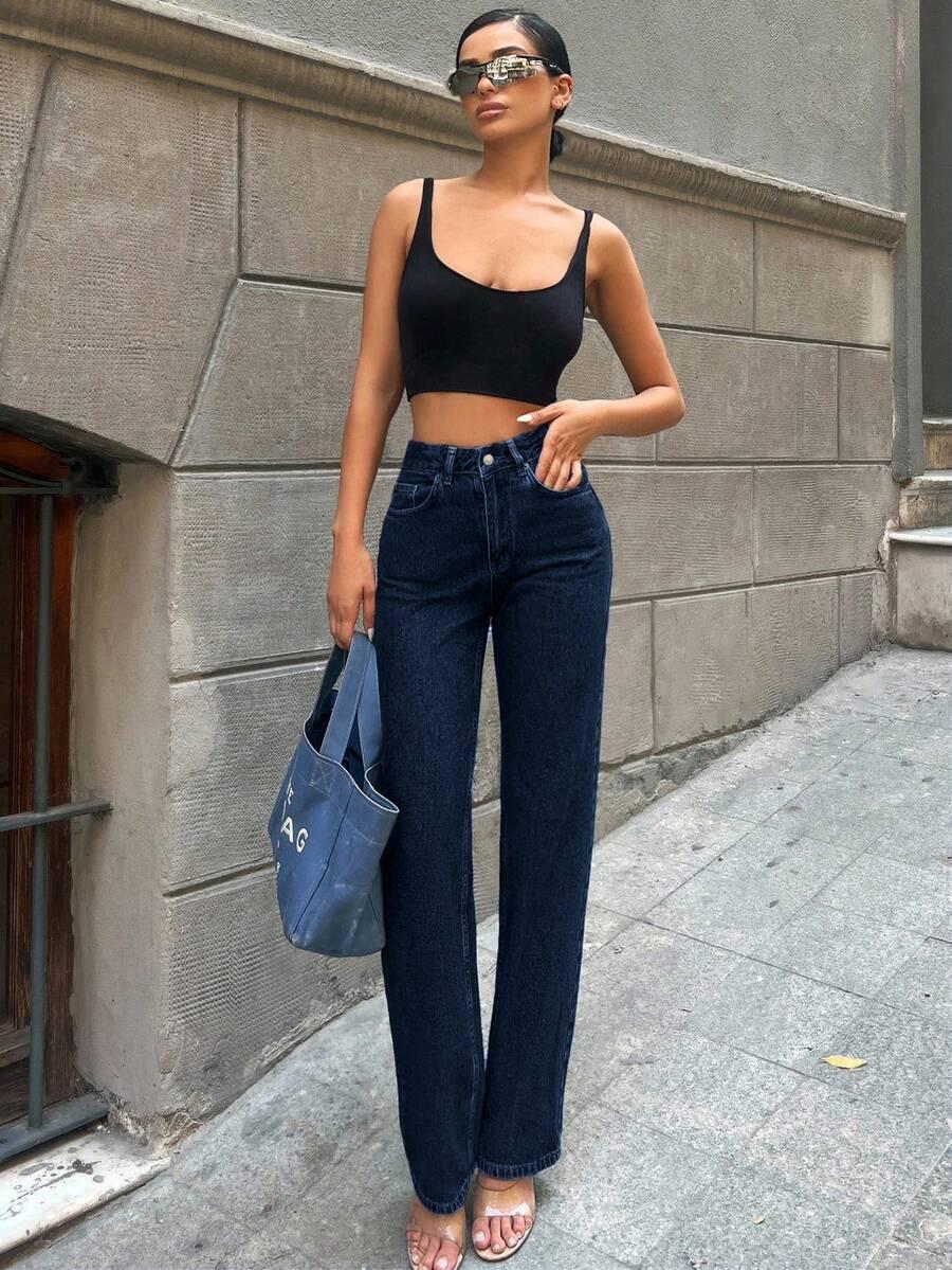 NIEBIESKIE SPODNIE JEANS 