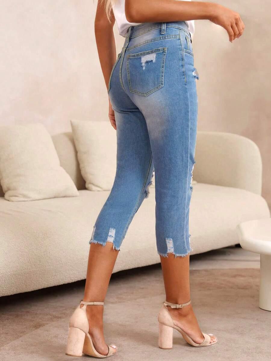 NIEBIESKIE SPODENKI JEANS