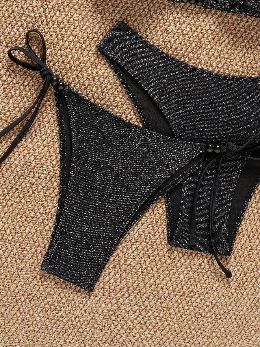 BIKINI Z POŁYSKIEM ZESTAW 3EL