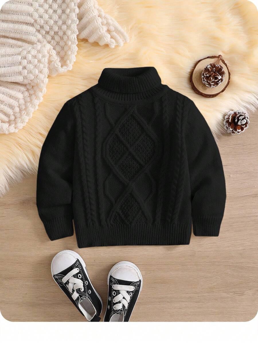 czarny sweter golf