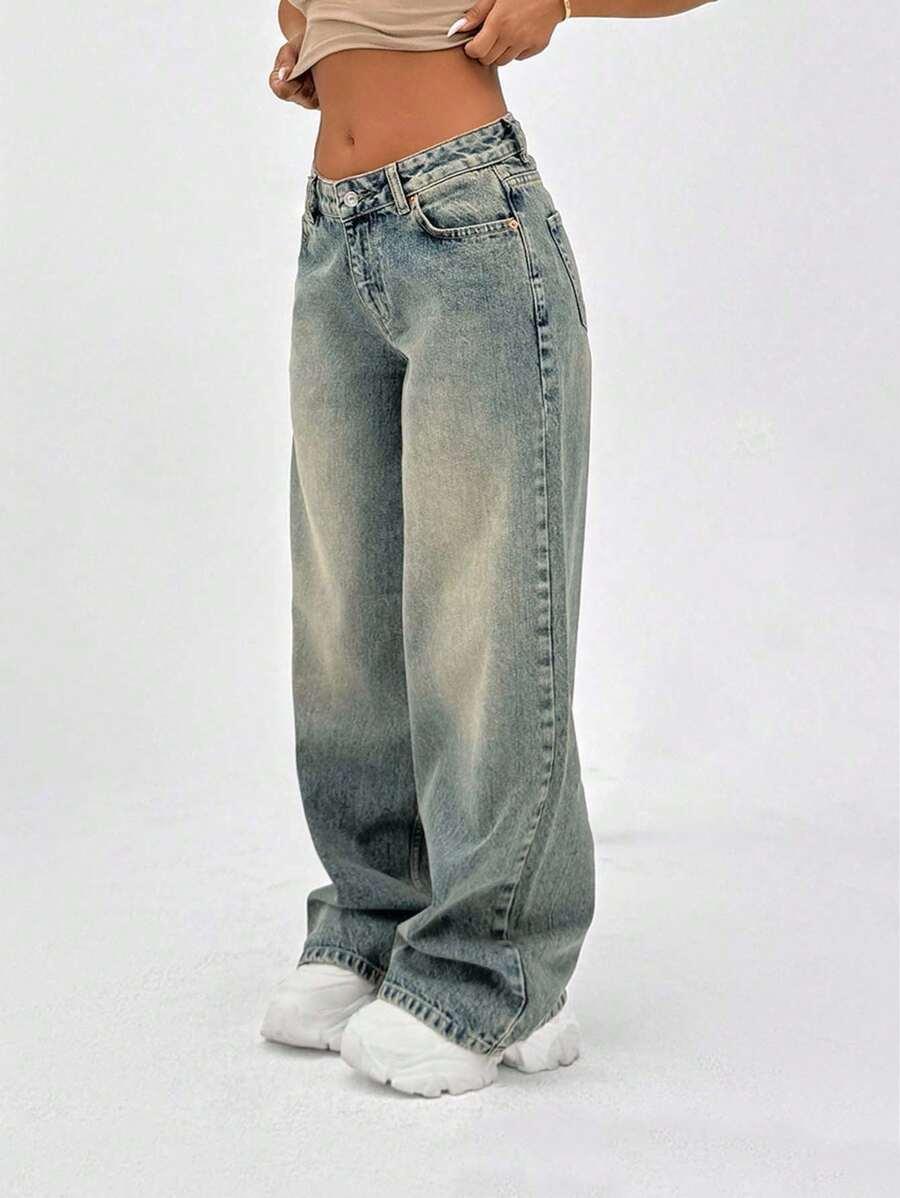 SPODNIE JEANSOWE NISKI STAN 