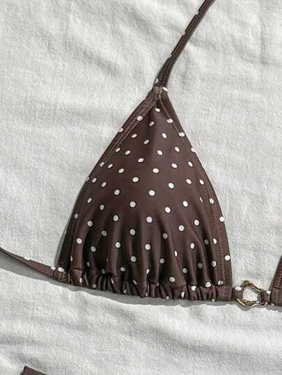 góra od bikini w groszki