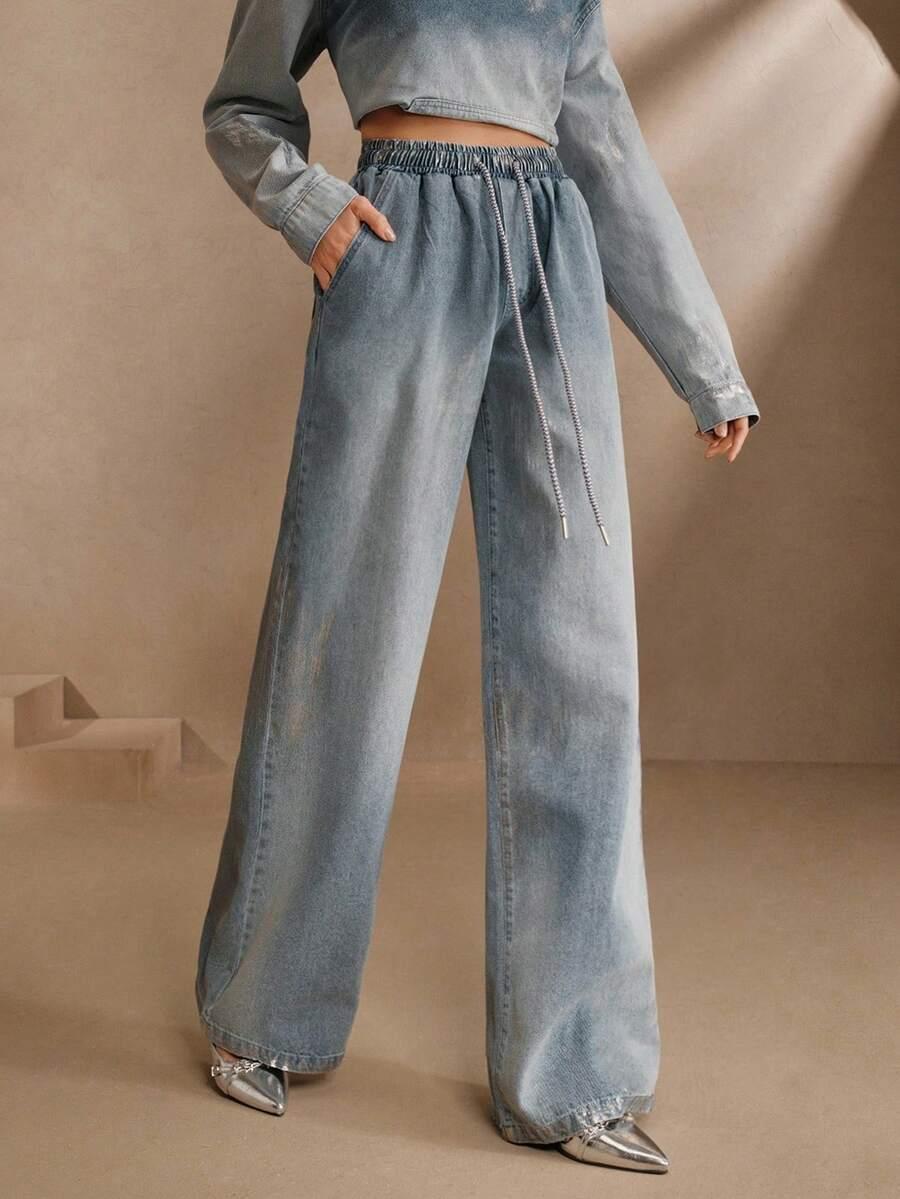 proste spodnie jeans