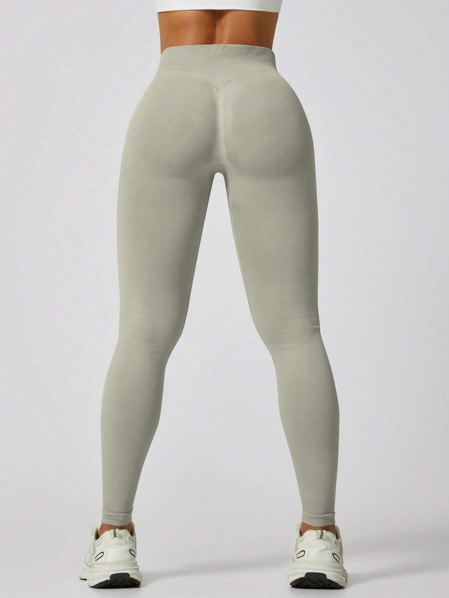 zielone sportowe legginsy 