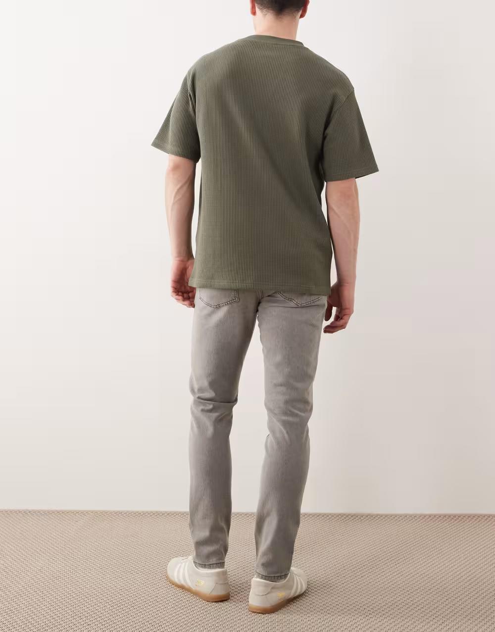 Skinny jeans w kolorze szarym