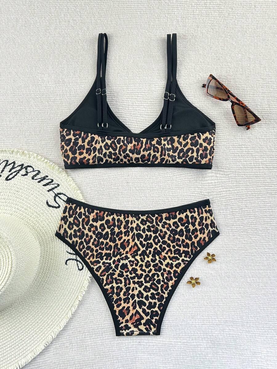 DWUCZĘŚCIOWY STRÓJ KĄPIELOWY ANIMAL PRINT
