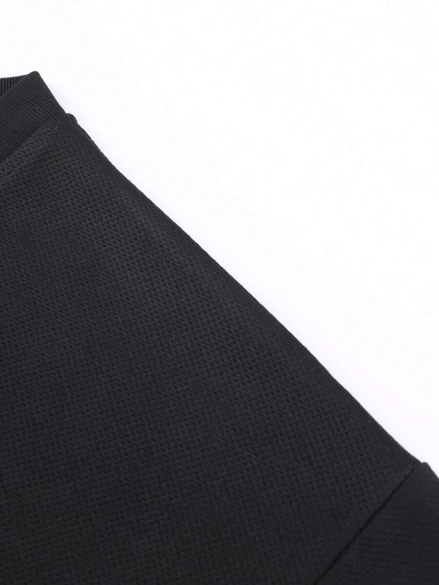 CZARNY T-SHIRT KRÓTKI RĘKAW