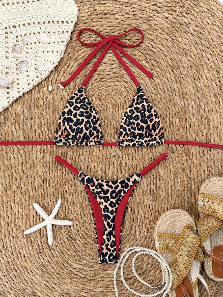DWUCZĘŚCIOWY STRÓJ KĄPIELOWY ANIMAL PRINT