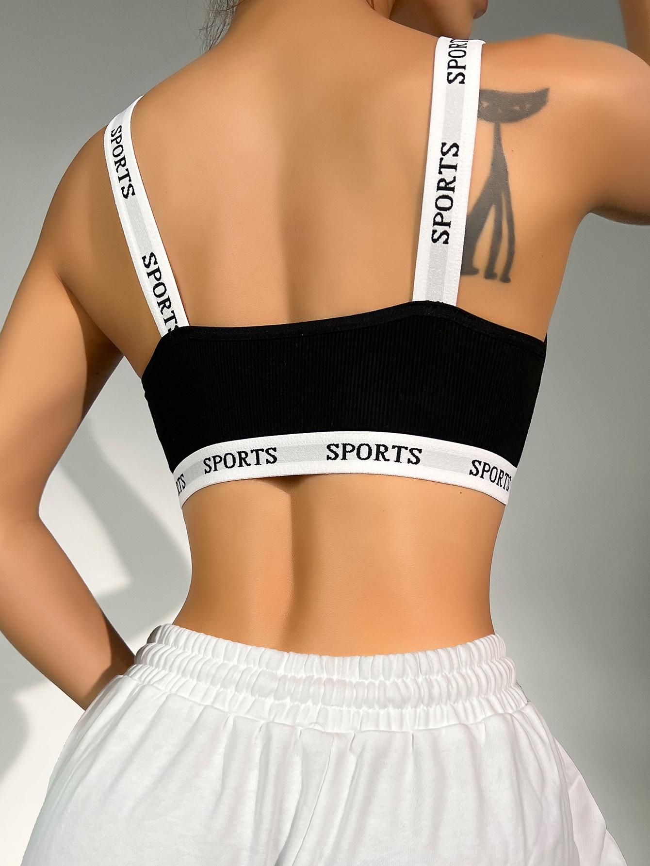 CZARNY SPORTOWY BIUSTONOSZ