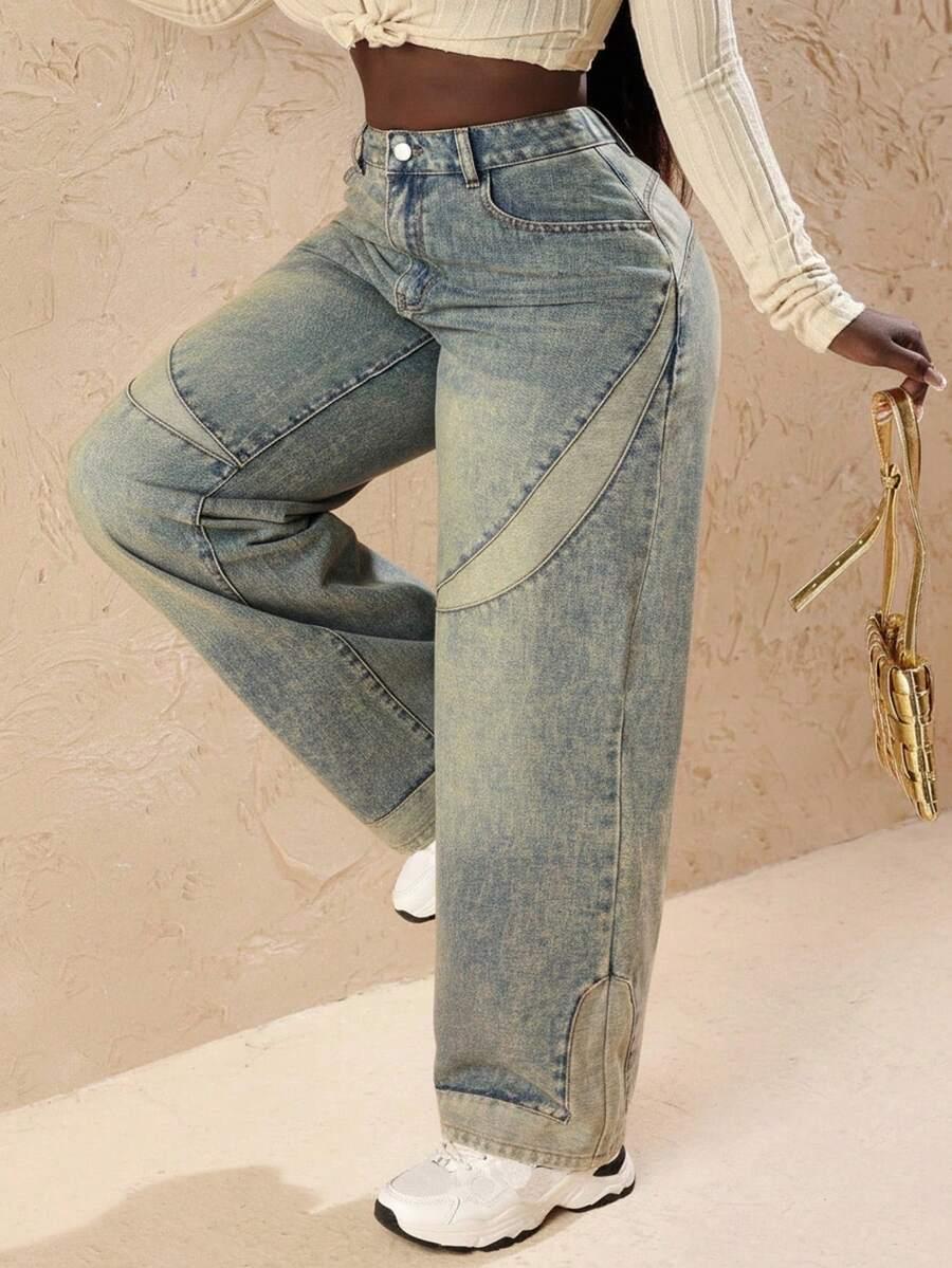 SPODNIE JEANS PROSTA NOGAWKA