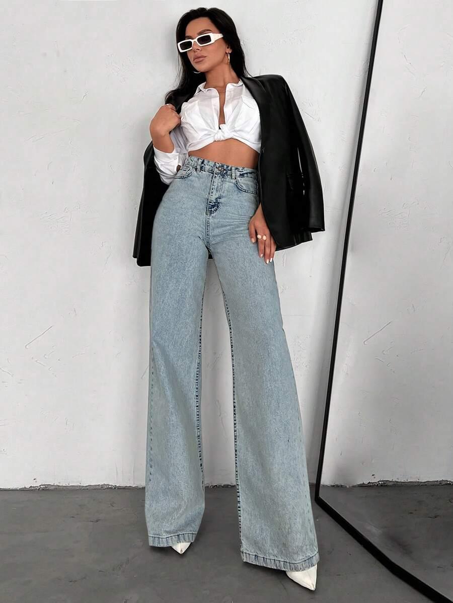 NIEBIESKIE SPODNIE JEANS