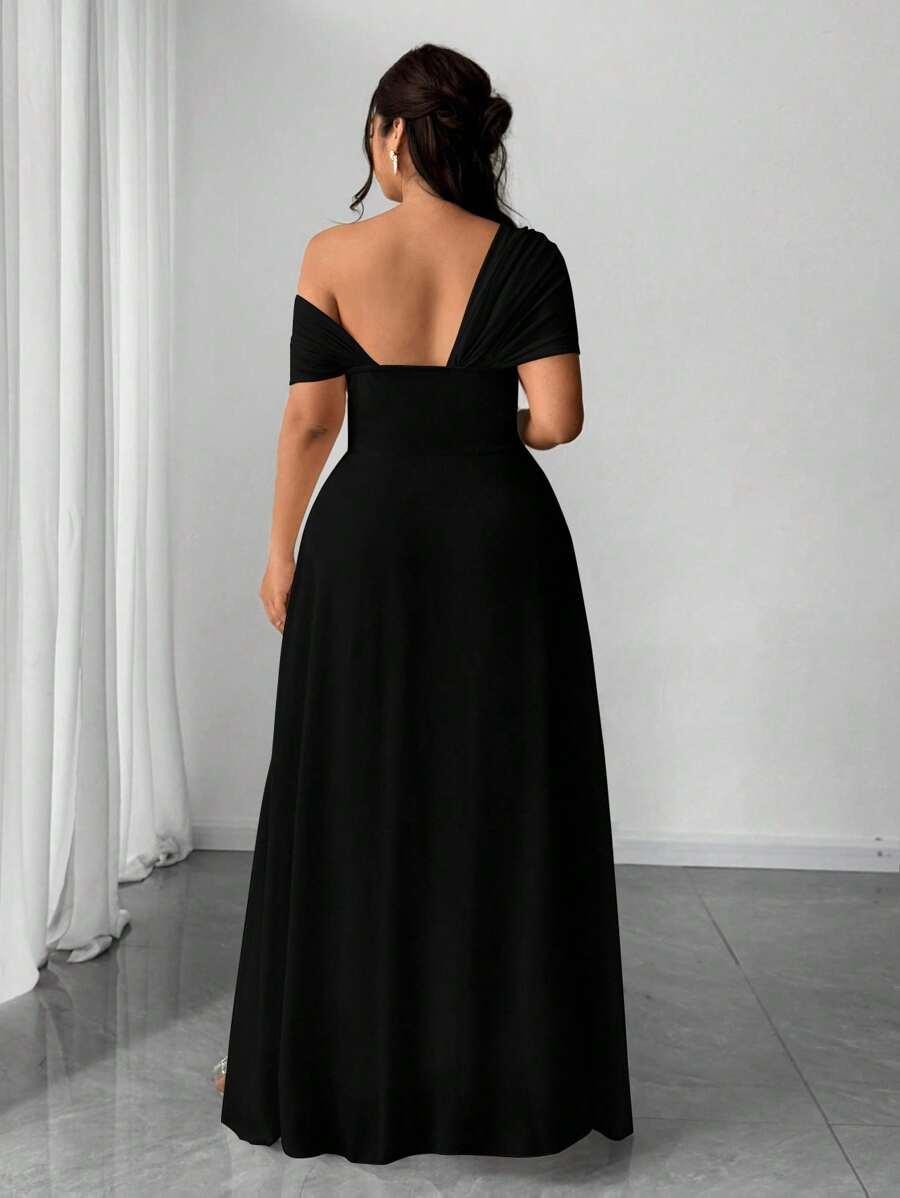 CZARNA MAXI SUKIENKA