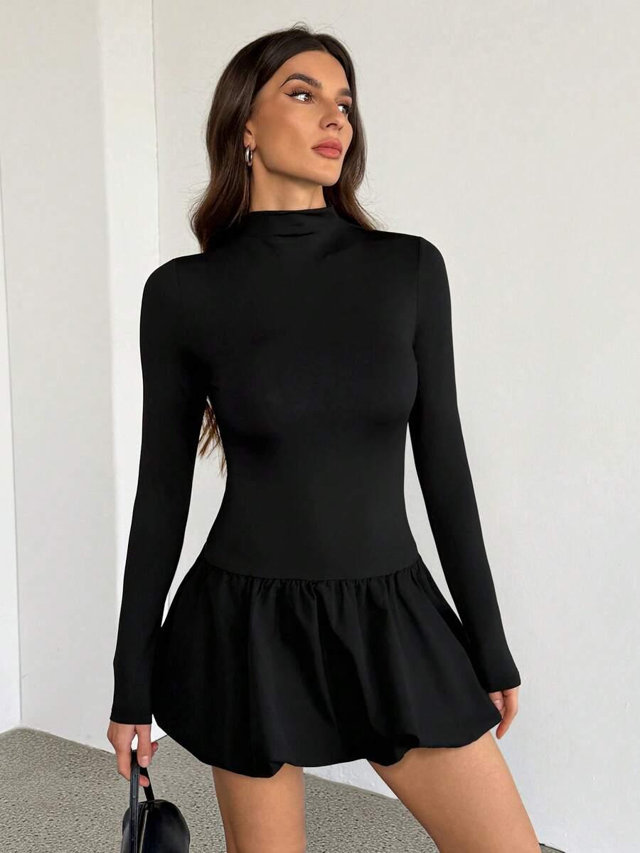 czarna mini sukienka 