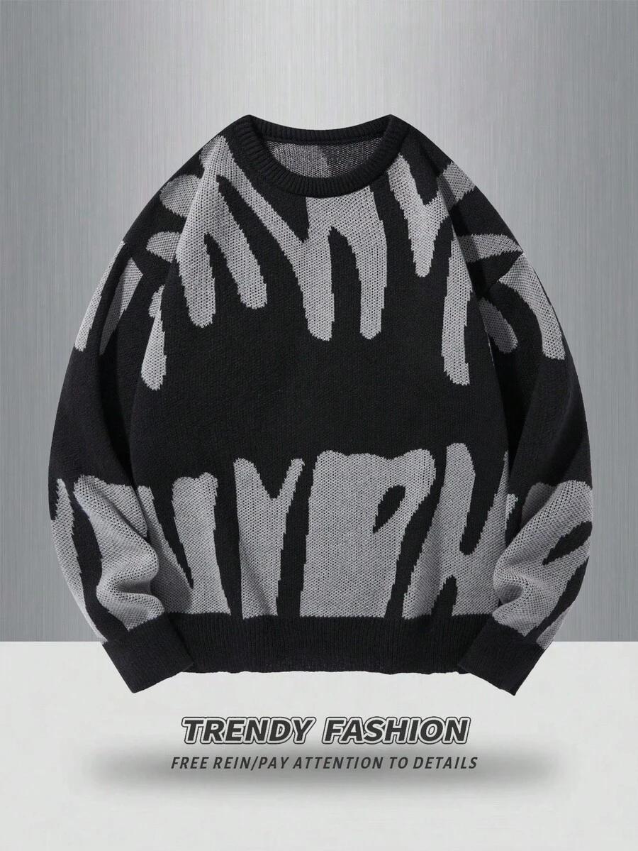 dzianinowy sweter wzór