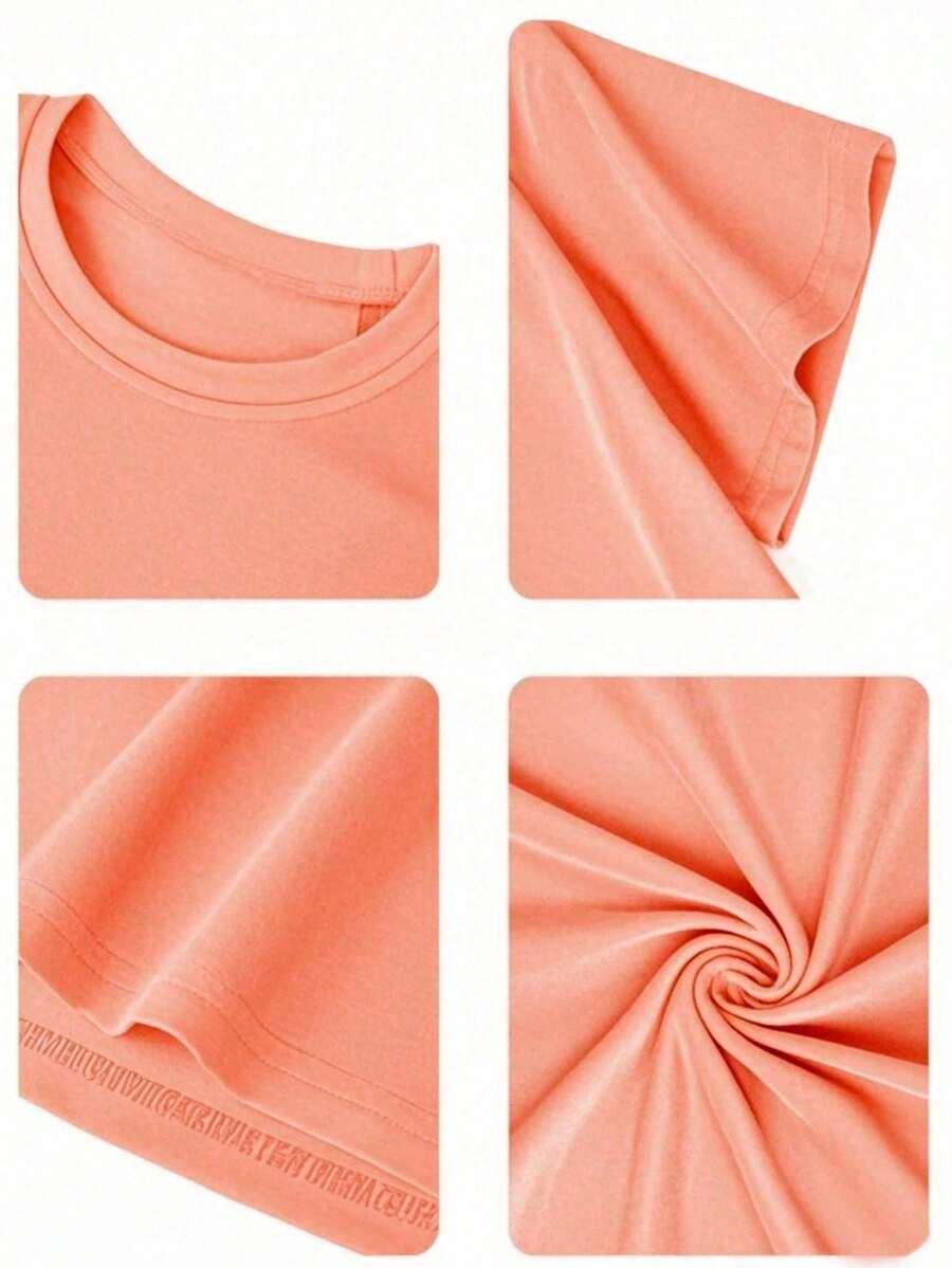 T-SHIRT Z OKRĄGŁYM DEKOLTEM