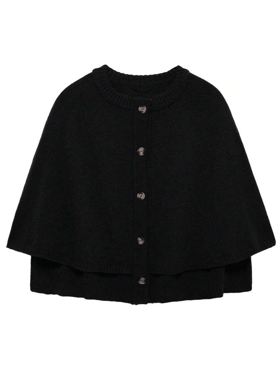 CZARNY ROZPINANY SWETER 