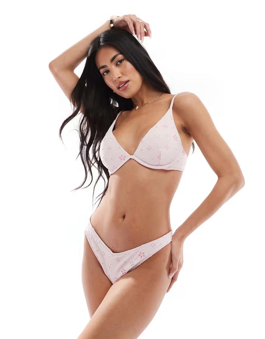 różowy dół od bikini casual