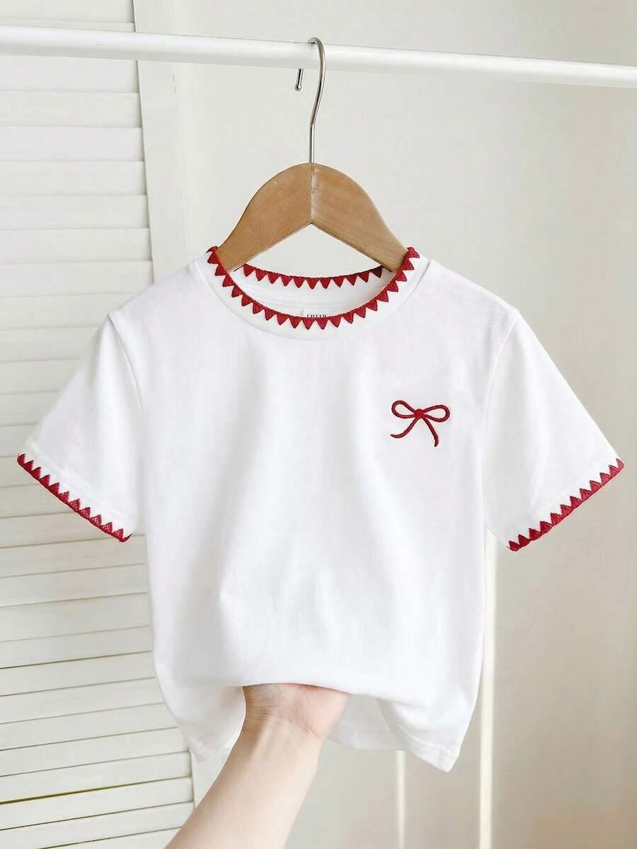 BIAŁY T-SHIRT OKRĄGŁY DEKOLT NADRUK
