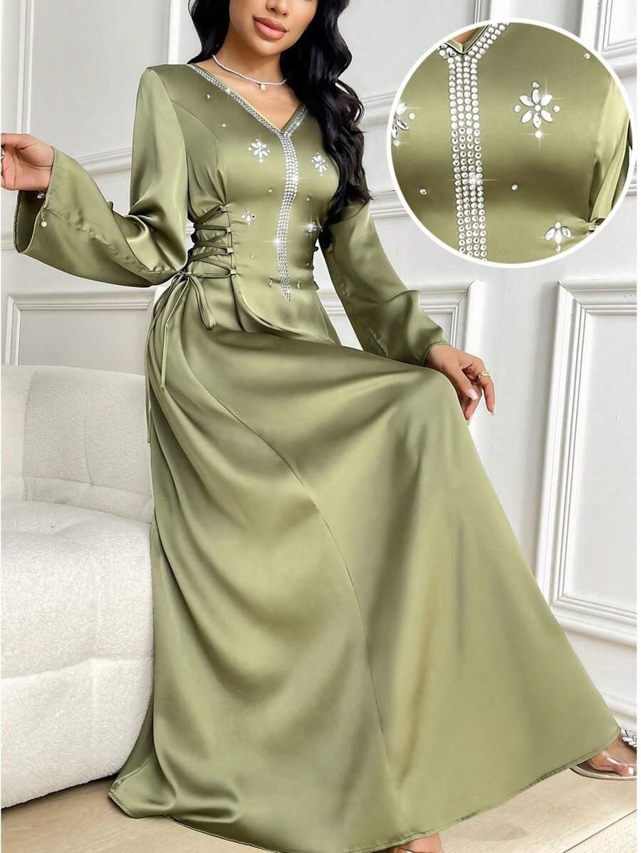 zielona maxi sukienka