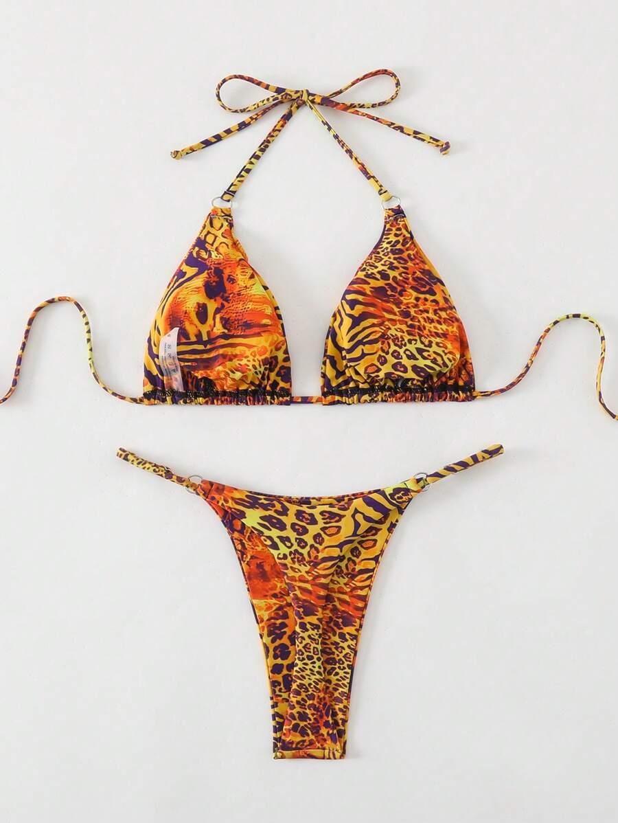 DWUCZĘŚCIOWY KOMPLET BIKINI ZWIERZĘCY WZÓR
