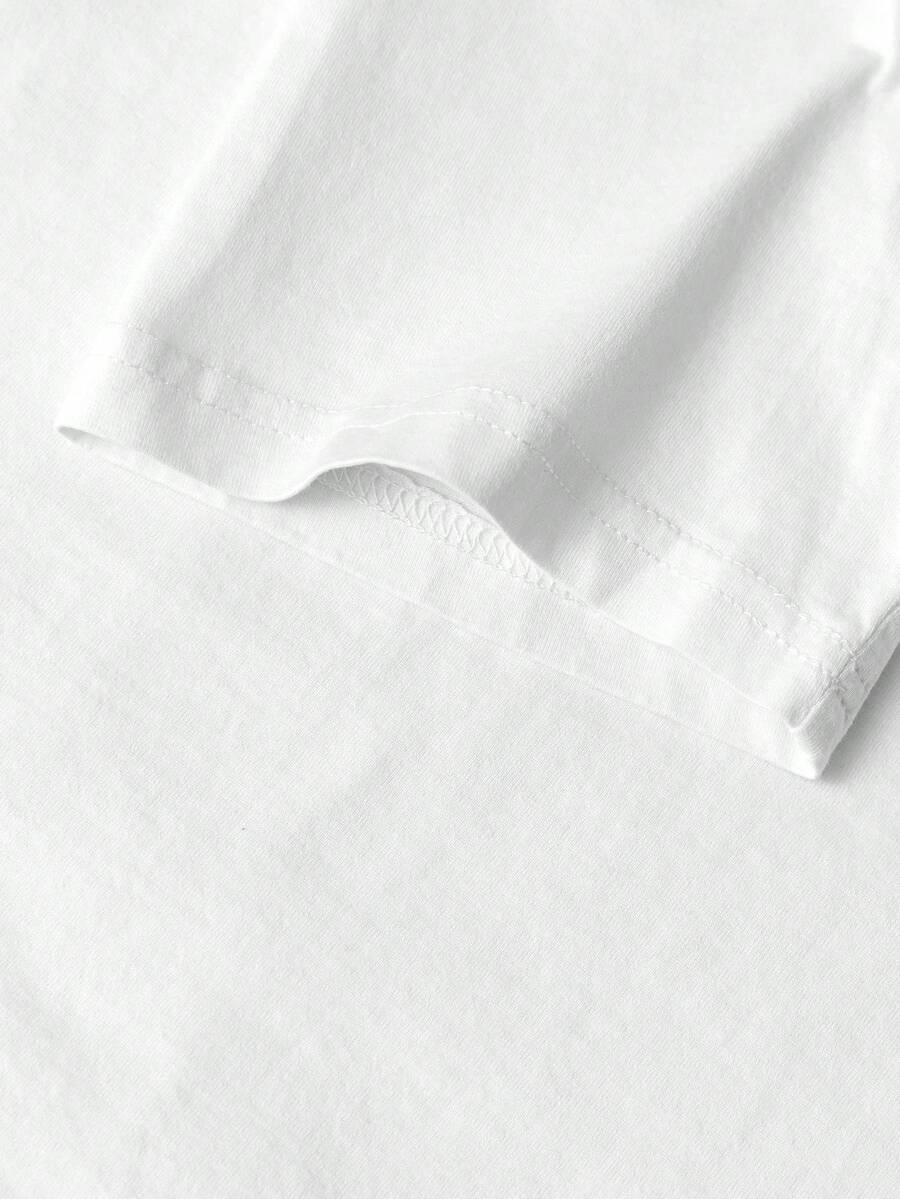 BIAŁY T-SHIRT PRINT