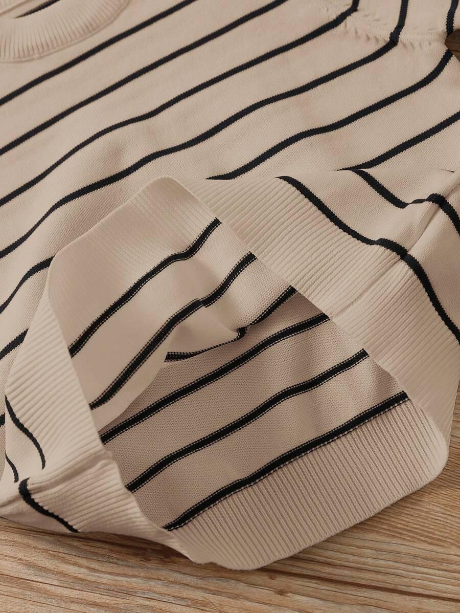 sweter w paski długi rękaw