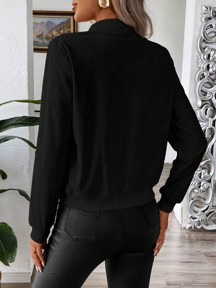 czarna bluza zamek 