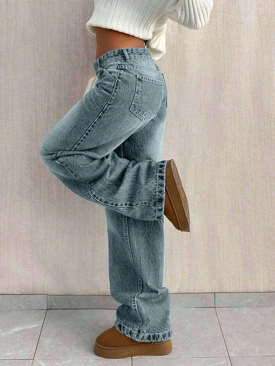 NIEBIESKIE SPODNIE JEANS 
