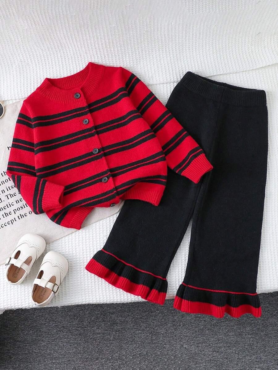 komplet sweter spodnie dzianina