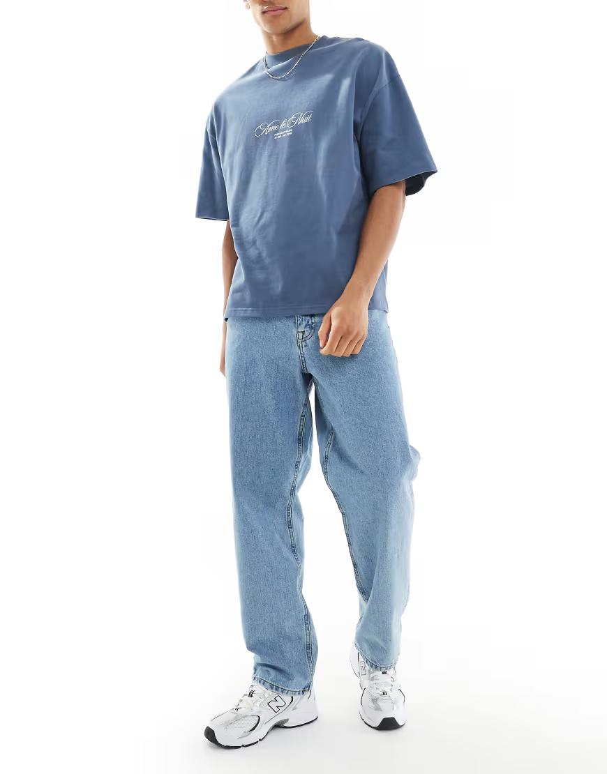 NIEBIESKIE SPODNIE JEANS
