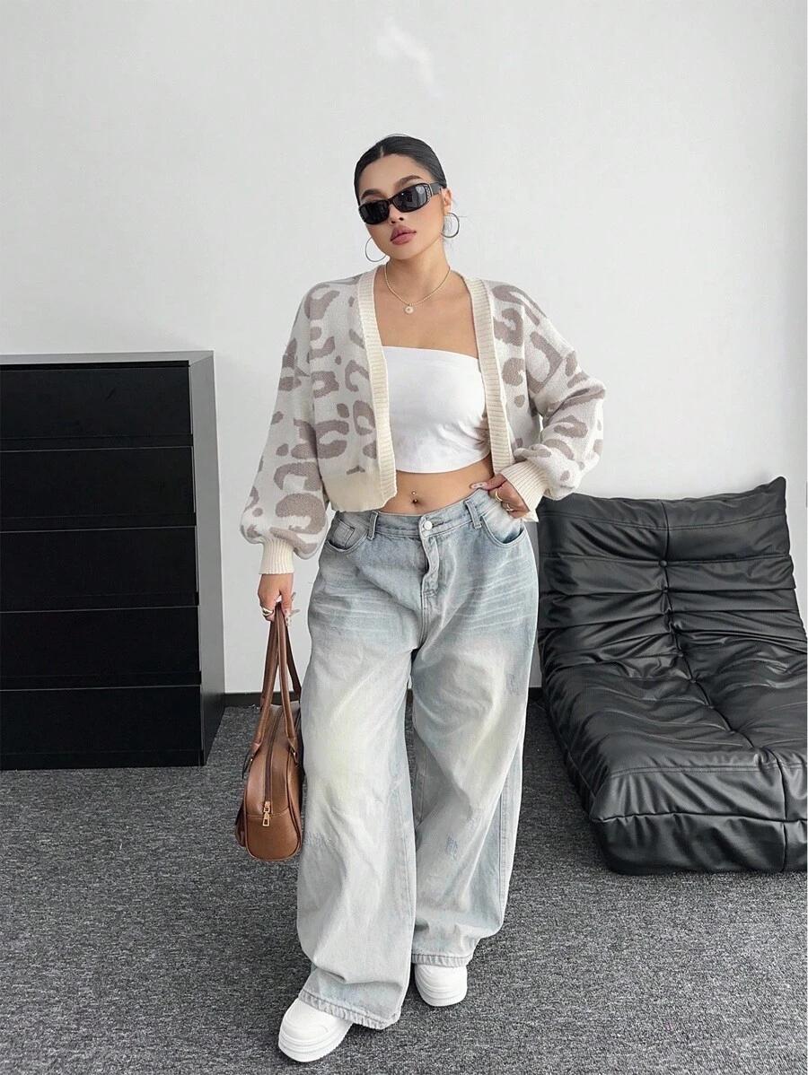 sweter animal print 