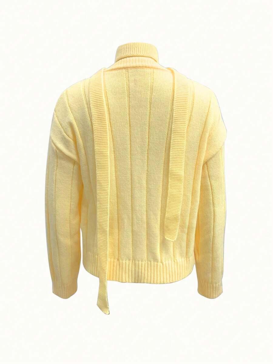 SWETER DAMSKI ROZPINANY Z PASKIEM