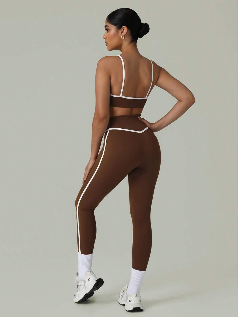 TOP LEGGINSY KOMPLET SPORTOWY