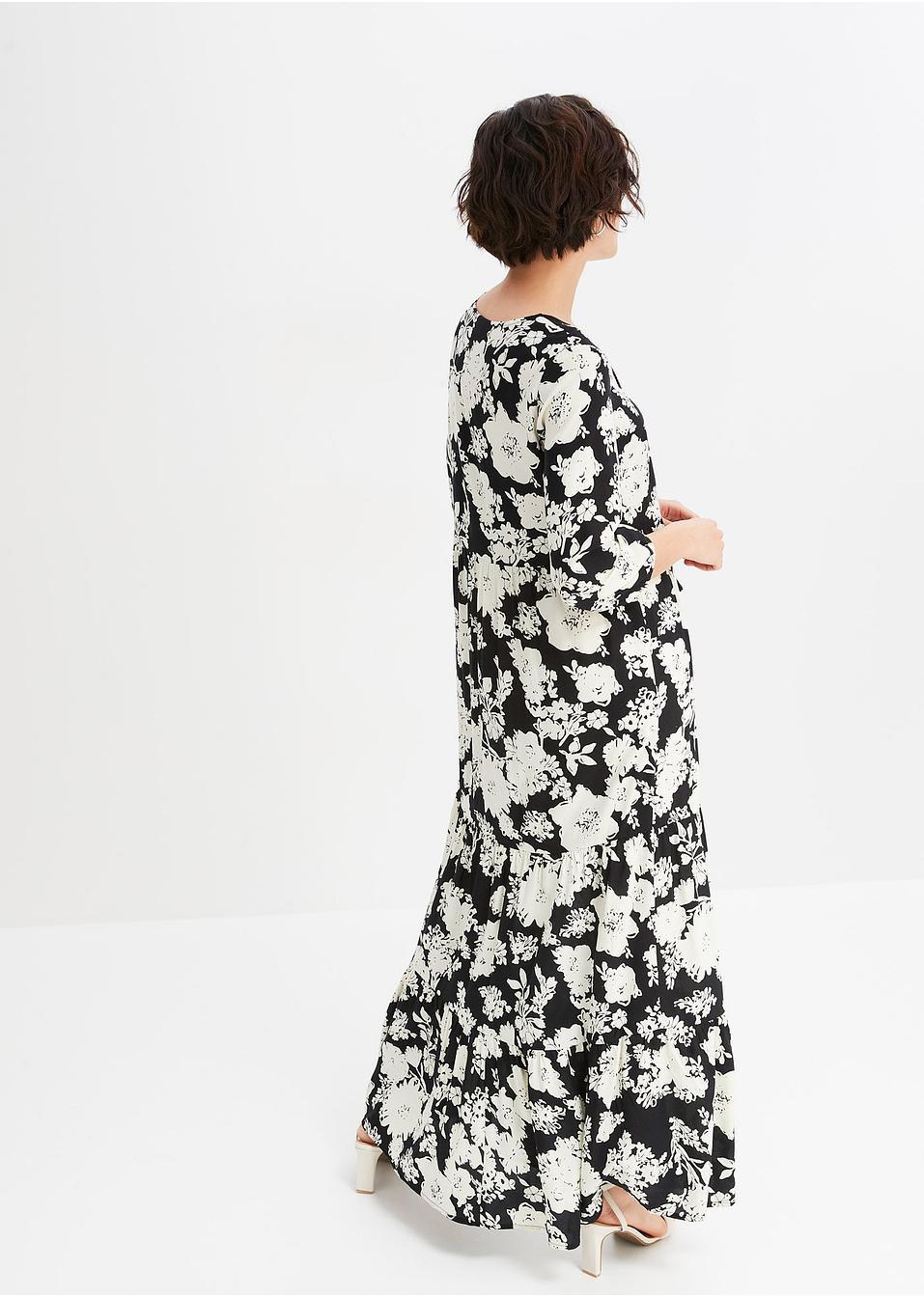 SUKIENKA MAXI W KWIATY