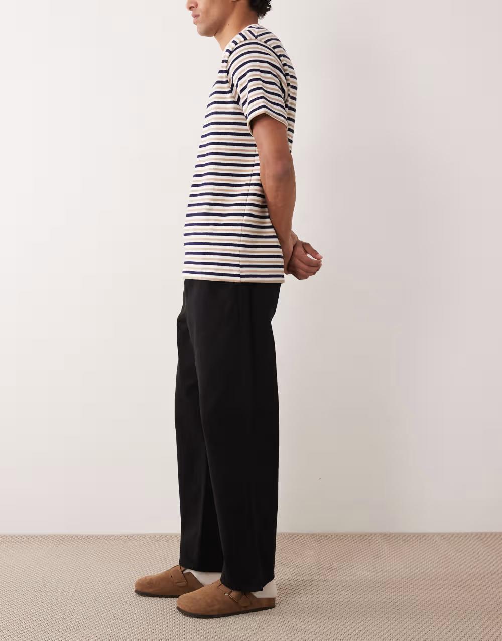 czarne proste spodnie jeans wiązanie kieszenie