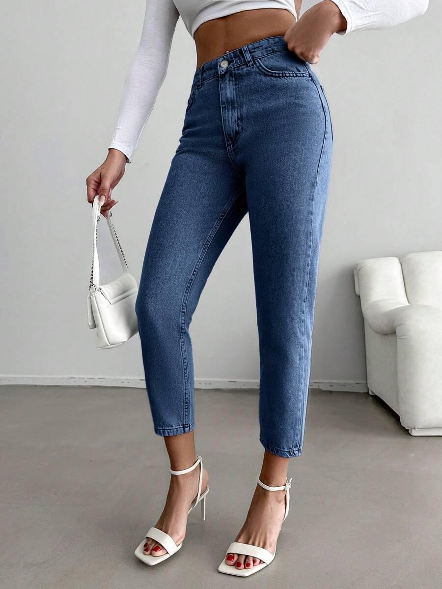 SPODNIE JEANS WYSOKI STAN