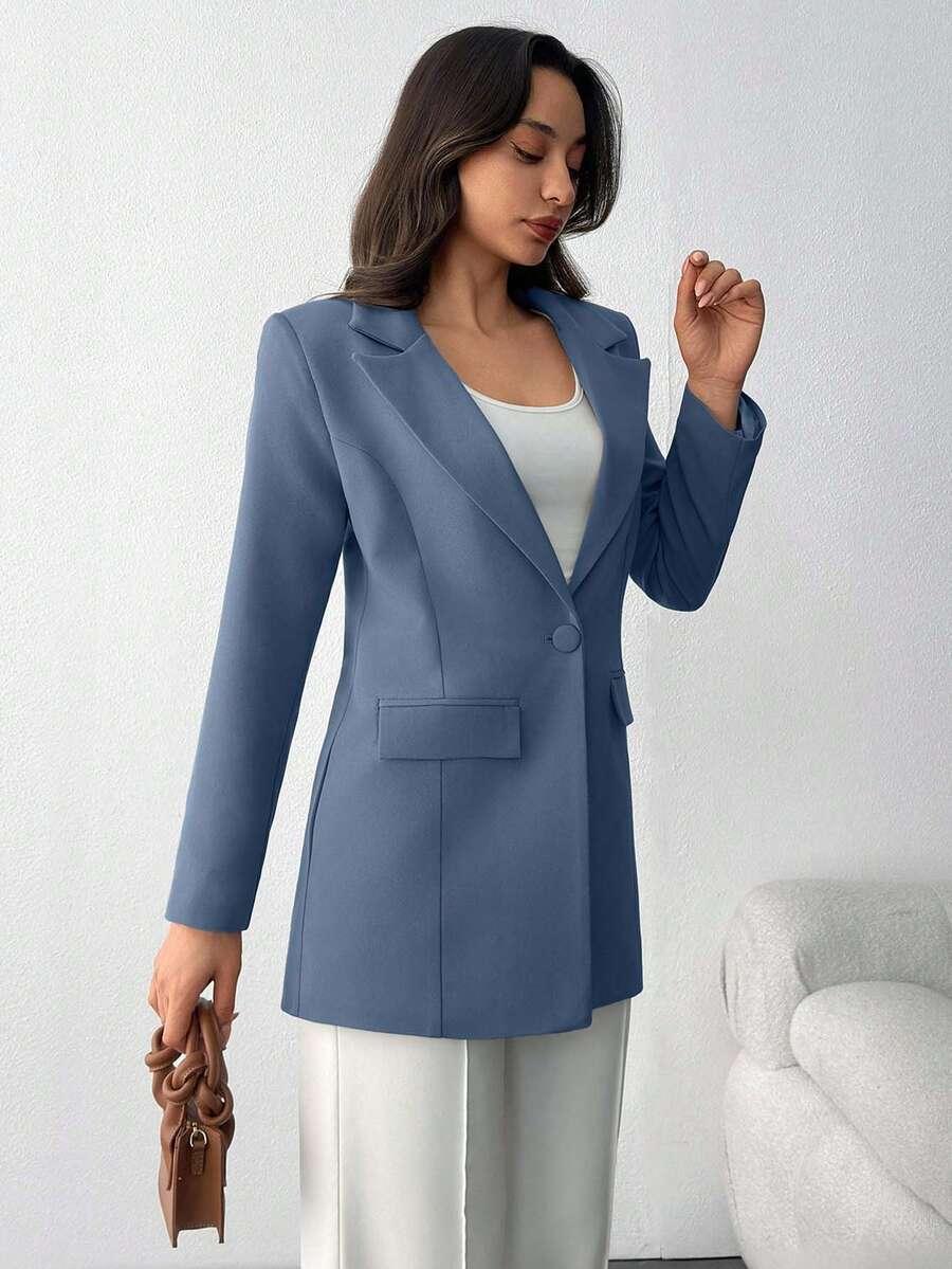 niebieska marynarka casual