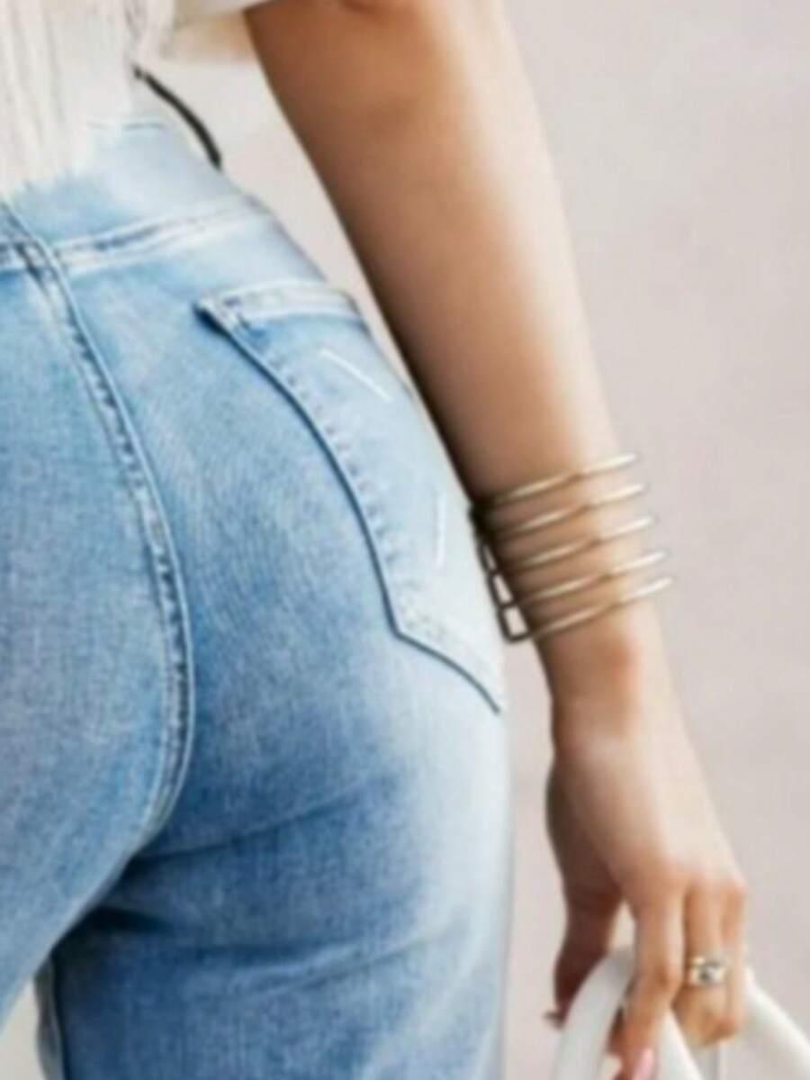 NIEBIESKIE SPODNIE JEANS 